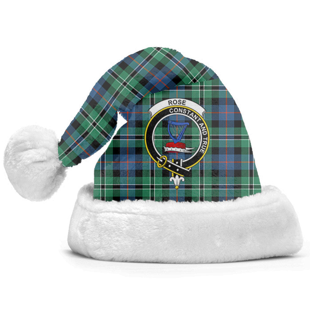 Clan Rose Hunting Ancient Tartan Crest Christmas Santa Hat QB74 Rose Hunting Ancient Tartan Tartan Santa Hat