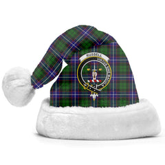 Clan Russell Modern Tartan Crest Christmas Santa Hat LS19 Russell Modern Tartan Tartan Santa Hat