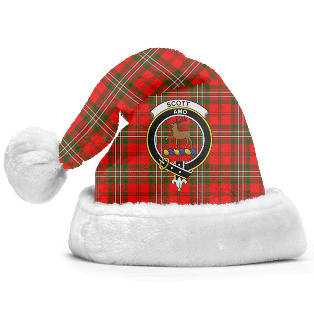 Clan Scott Modern Tartan Crest Christmas Santa Hat ZC35 Clan Scott (Scott Tartan) Tartan Santa Hat