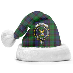 Clan Stewart Old Modern Tartan Crest Christmas Santa Hat CL81 Stewart Old Modern Tartan Tartan Santa Hat