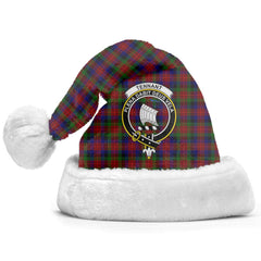 Clan Tennant Tartan Crest Christmas Santa Hat SA27 Tennant Tartan Tartan Santa Hat