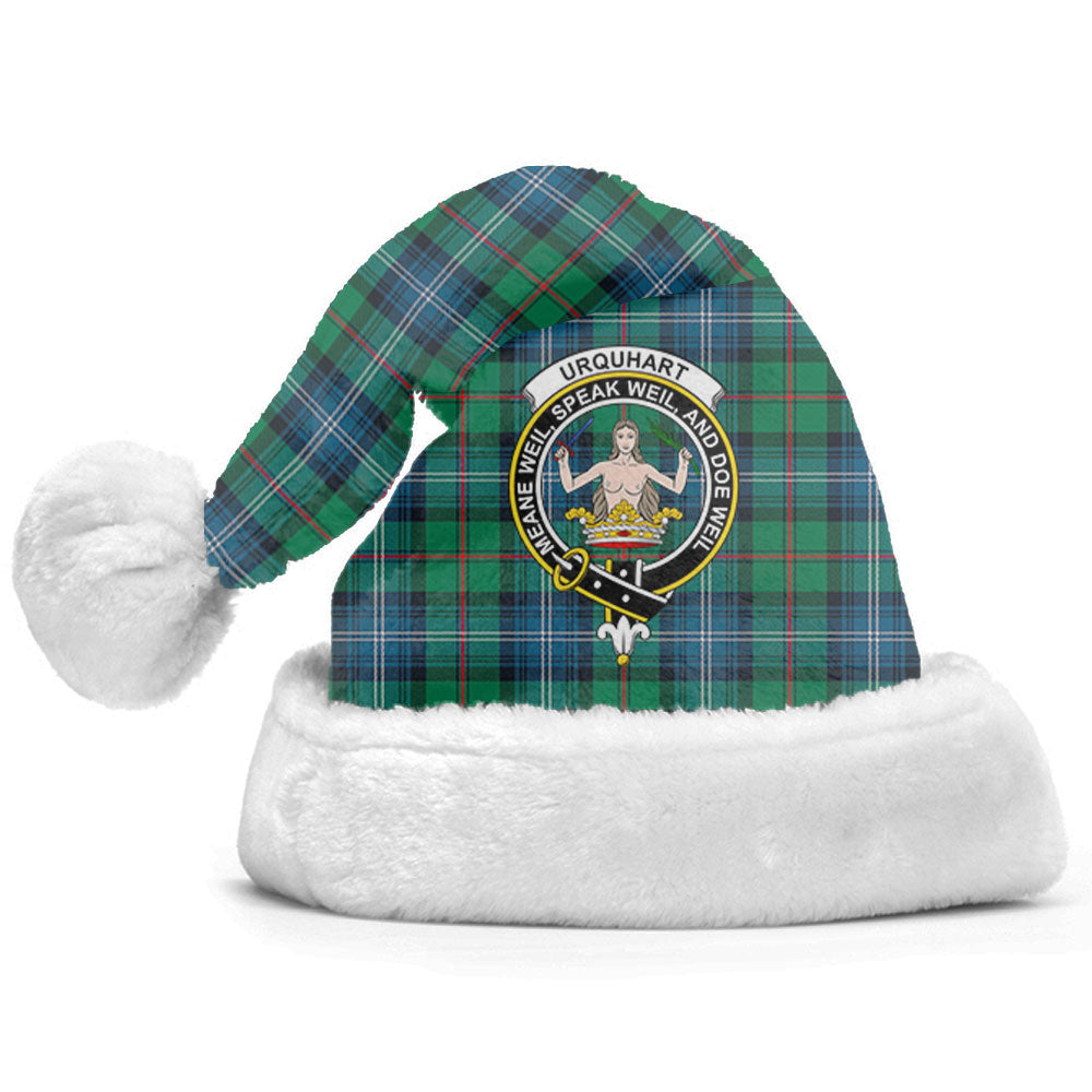 Clan Urquhart Ancient Tartan Crest Christmas Santa Hat LA93 Urquhart Ancient Tartan Tartan Santa Hat