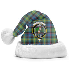 Clan Watson Ancient Tartan Crest Christmas Santa Hat EG36 Watson Ancient Tartan Tartan Santa Hat