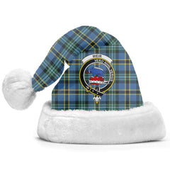 Clan Weir Ancient Tartan Crest Christmas Santa Hat QB52 Weir Ancient Tartan Tartan Santa Hat