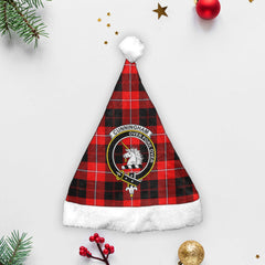 Clan Cunningham Modern Tartan Crest Christmas Santa Hat JF62 Cunningham Modern Tartan Tartan Santa Hat