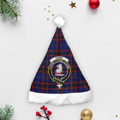 Clan Home Modern Tartan Crest Christmas Santa Hat FU21 Home Modern Tartan Tartan Santa Hat