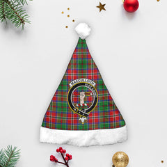 Clan MacCulloch (McCulloch) Tartan Crest Christmas Santa Hat LL11 MacCulloch (McCulloch) Tartan Tartan Santa Hat