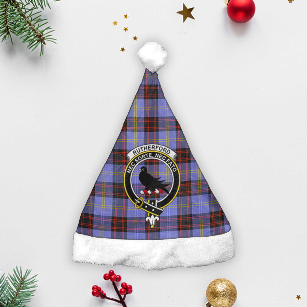Clan Rutherford Tartan Crest Christmas Santa Hat YX53 Rutherford Tartan Tartan Santa Hat