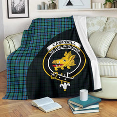 Clan Campbell of Cawdor Ancient Tartan Crest Blanket Wave Style EG37 Clan Campbell of Cawdor Tartan Today