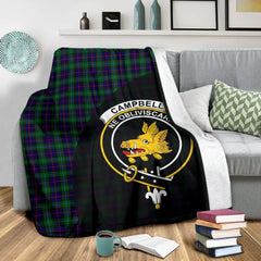 Clan Campbell of Cawdor Modern Tartan Crest Blanket Wave Style KE14 Clan Campbell of Cawdor Tartan Today