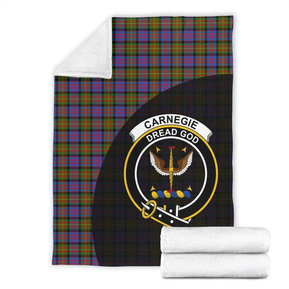Clan Carnegie Ancient Tartan Crest Blanket Wave Style XT51 Clan Carnegie Tartan Today
