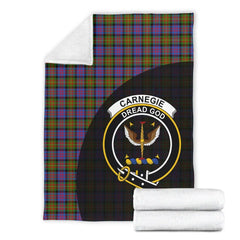 Clan Carnegie Ancient Tartan Crest Blanket Wave Style XT51 Clan Carnegie Tartan Today