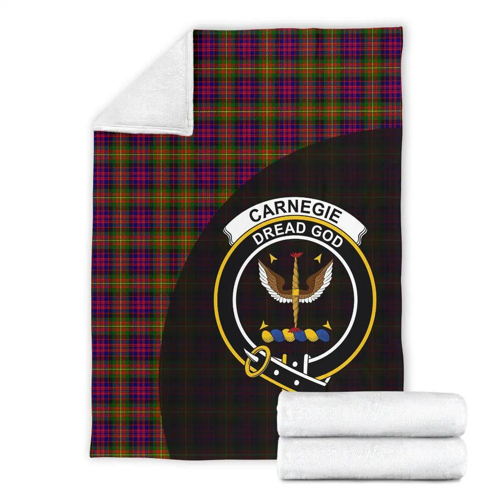 Clan Carnegie Modern Tartan Crest Blanket Wave Style GX46 Clan Carnegie Tartan Today