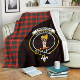 Clan Chisholm Ancient Tartan Crest Blanket Wave Style SV89 Clan Chisholm Tartan Today