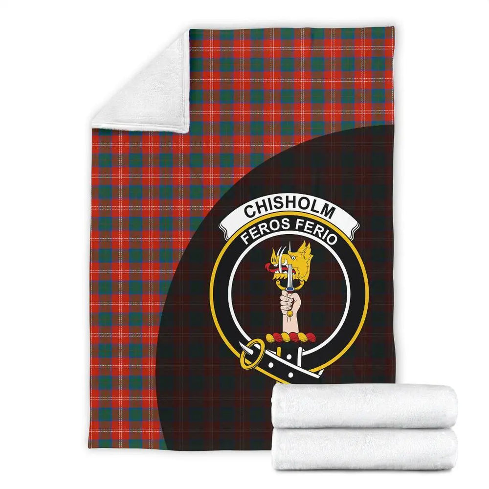 Clan Chisholm Ancient Tartan Crest Blanket Wave Style SV89 Clan Chisholm Tartan Today
