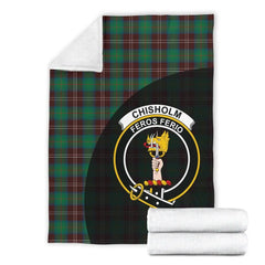 Clan Chisholm Hunting Ancient Tartan Crest Blanket Wave Style NR80 Clan Chisholm Tartan Today