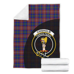 Clan Chisholm Hunting Modern Tartan Crest Blanket Wave Style HQ87 Clan Chisholm Tartan Today
