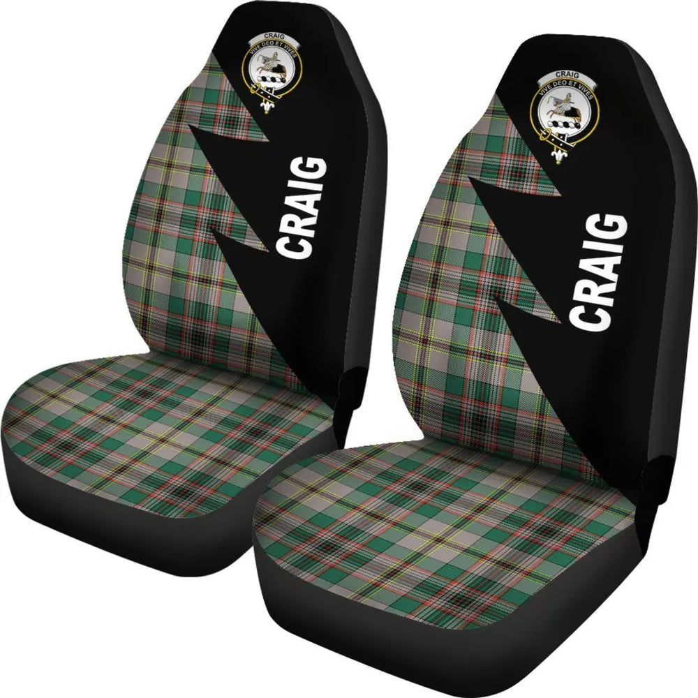Clan Craig Ancient Tartan Crest Car Seat Cover - Flash StyleJE57 Clan Craig Tartan Today