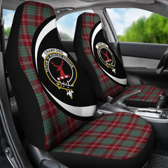 Clan Crawford Modern Tartan Crest Circle Style Car Seat Cover VD25 Clan Crawford Tartan Today
