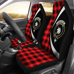 Clan Cunningham Modern Tartan Crest Circle Style Car Seat Cover FL86 Clan Cunningham Tartan Today