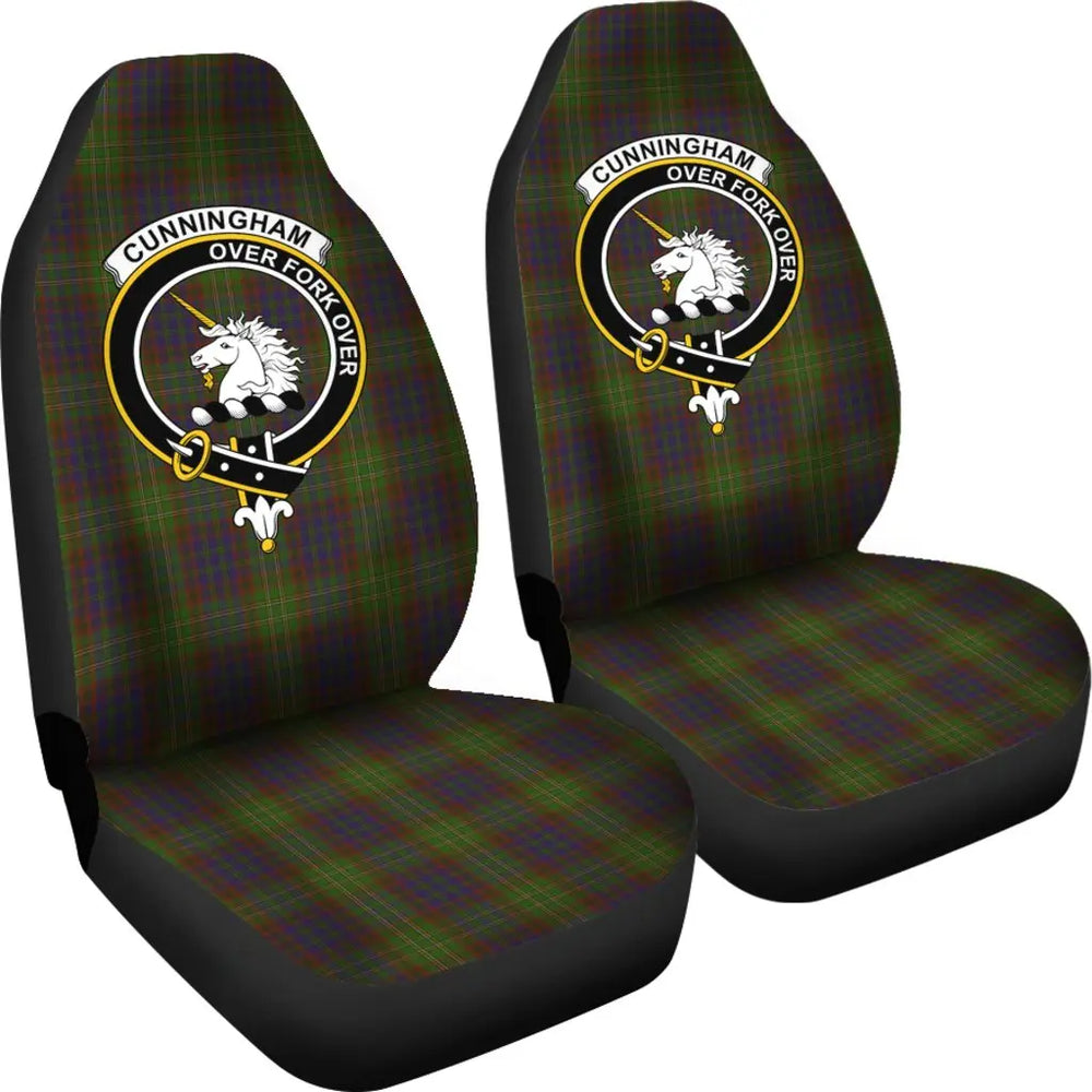 Clan Cunningham Tartan Crest Car Seat Cover SI82 Clan Cunningham Tartan Today