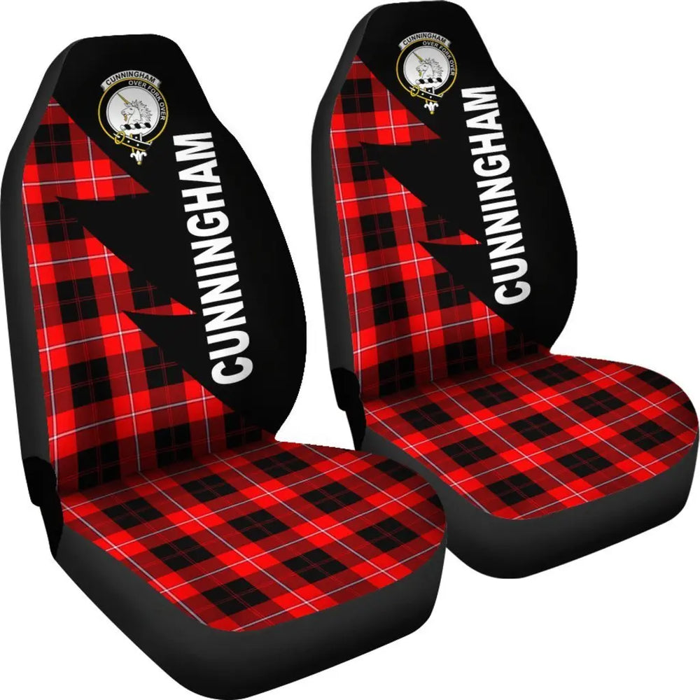 Clan Cunningham Tartan Family Crest Flash Style Car Seat Cover EA74 Clan Cunningham Tartan Today