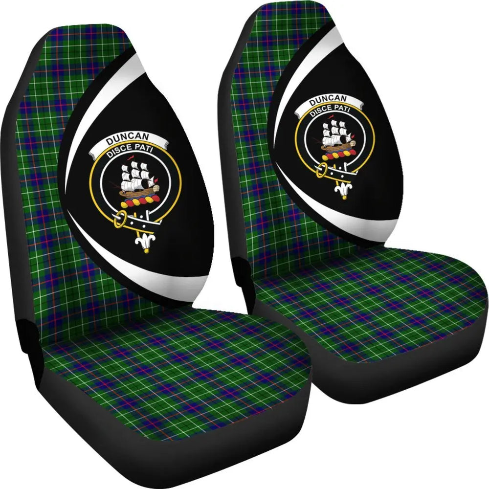 Clan Duncan Modern Tartan Circle Style Car Seat Cover SA40 Clan Duncan Tartan Today