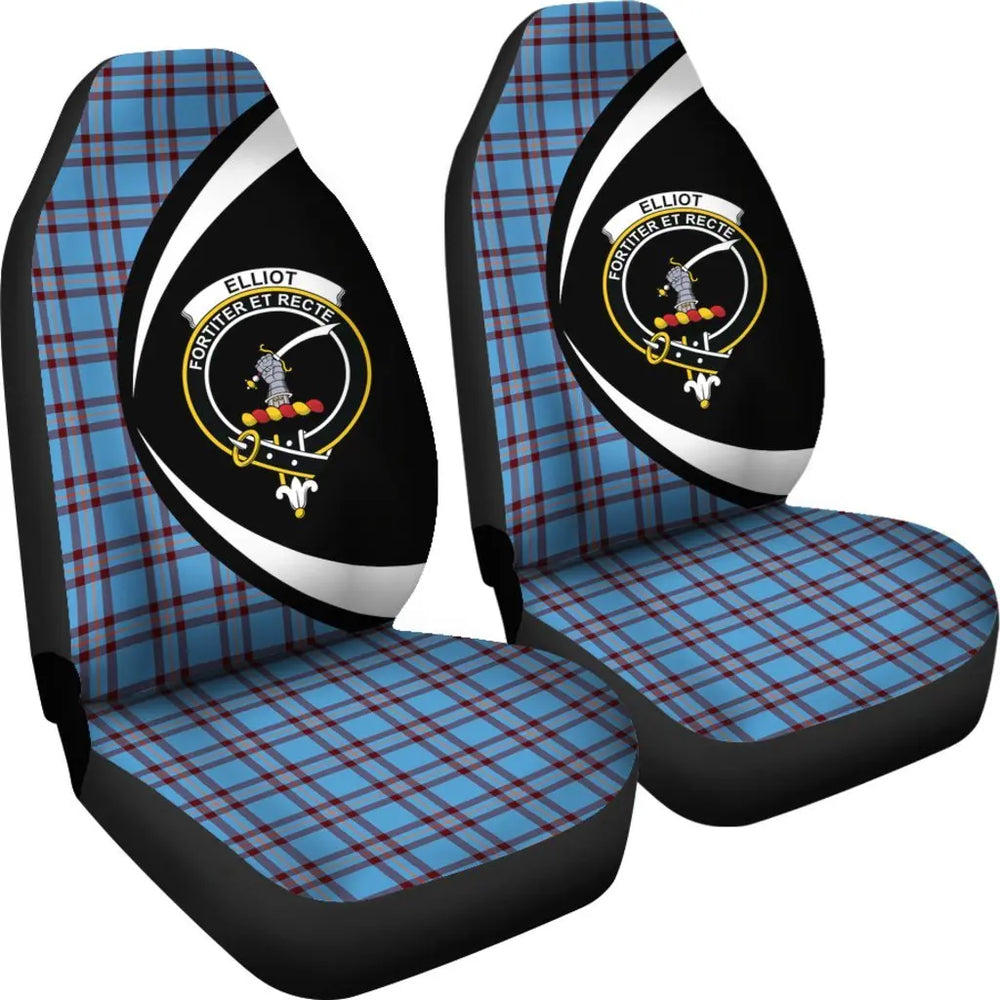 Clan Elliot Ancient Tartan Crest Circle Car Seat Cover XF54 Clan Elliot Tartan Today