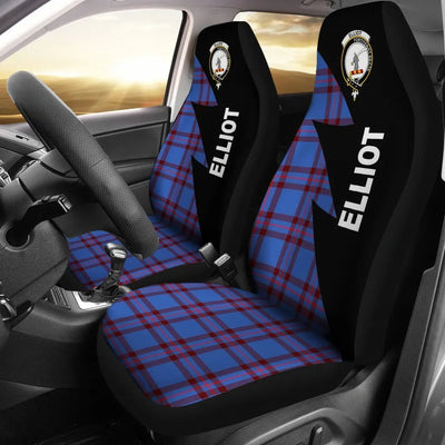 Clan Elliot Tartan Crest Car Seat Cover LS65