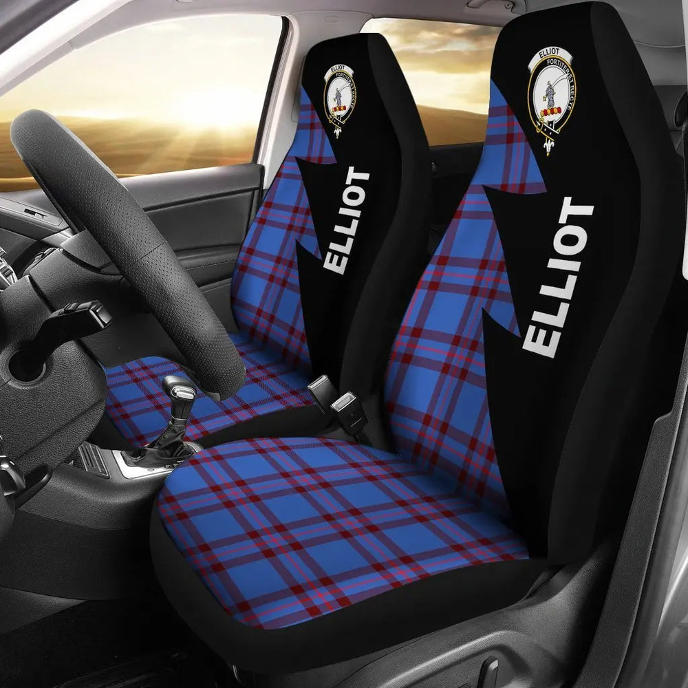 Clan Elliot Tartan Crest Car Seat Cover LS65 Clan Elliot Tartan Today