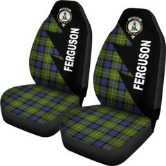Clan Ferguson Tartan Crest Flash Style Car Seat Cover TE71 Tartan Today