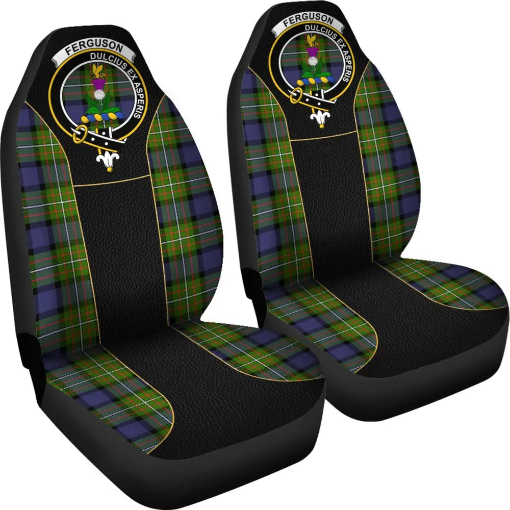 Clan Ferguson Tartan Crest Special Style Car Seat Cover SD84 Tartan Today