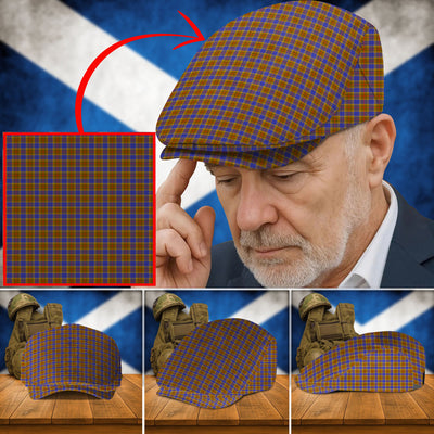 Clan Balfour Modern Tartan Flat Cap KM14