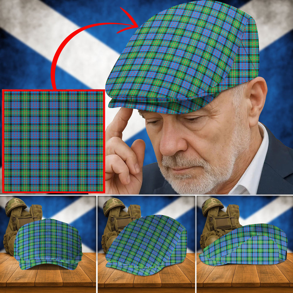 Clan Bowie Ancient Tartan Flat Cap PM43 Bowie Ancient Tartan Tartan Today