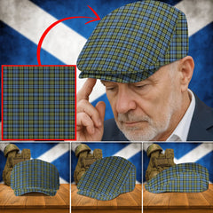 Clan Campbell Faded Tartan Flat Cap QC10 Campbell Faded Tartan Tartan Today