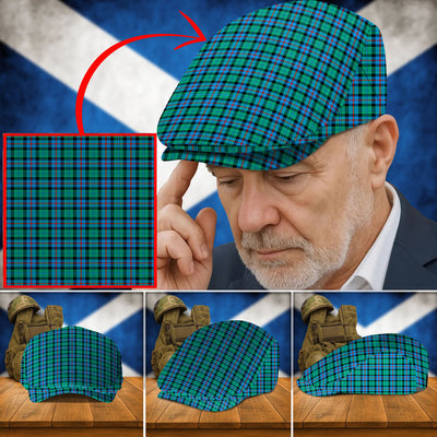 Clan Campbell of Cawdor Ancient Tartan Flat Cap IS99