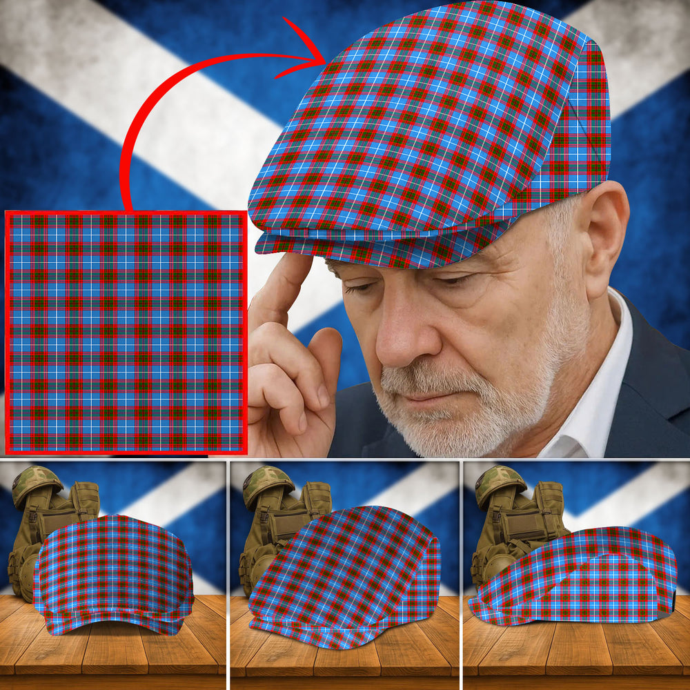 Clan Crichton District Tartan Flat Cap PM96 Crichton District Tartan Tartan Today