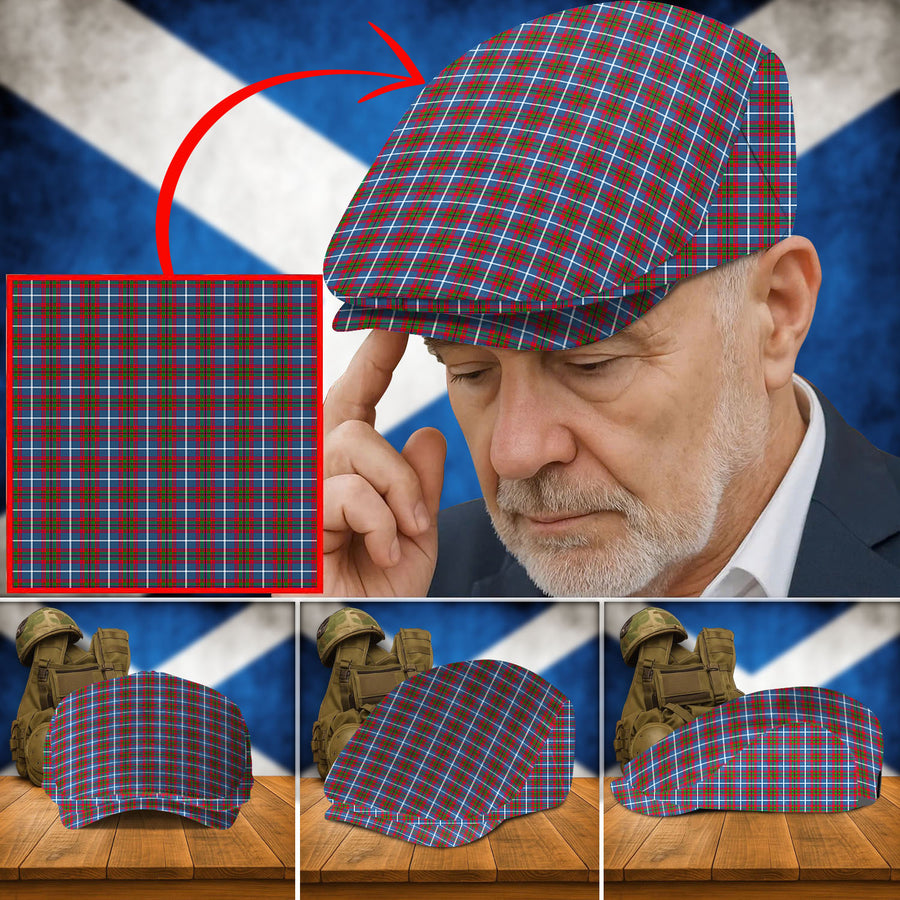 Clan Dalmahoy Tartan Flat Cap