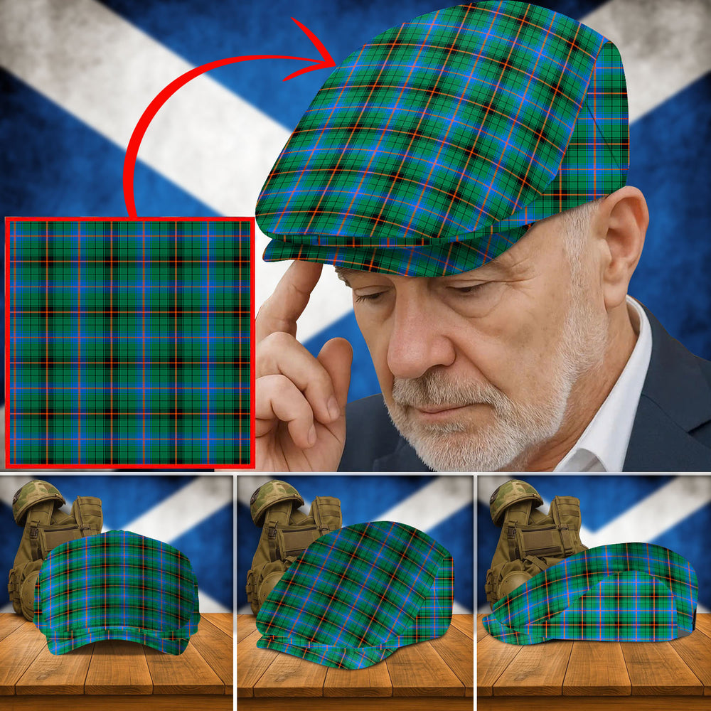 Clan Davidson Ancient Tartan Flat Cap ZR73 Davidson Ancient Tartan Tartan Today