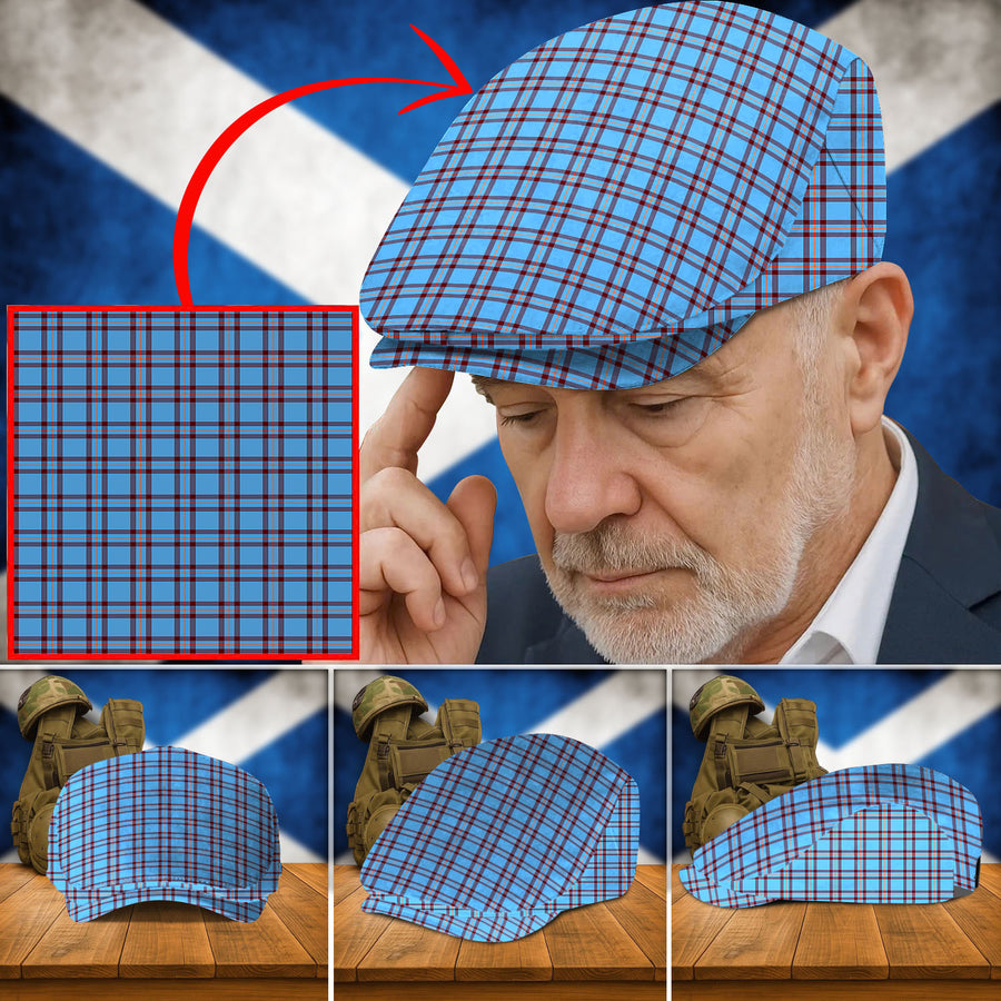 Clan Elliot Ancient Tartan Flat Cap