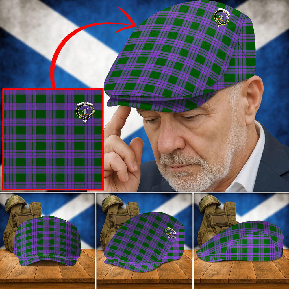 Clan Elphinstone Tartan Flat Cap TL85 Elphinstone Tartan Tartan Today