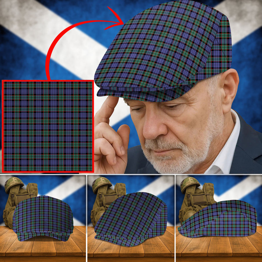 Clan Fletcher Modern Tartan Flat Cap