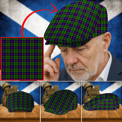 Clan Forsyth Modern Tartan Flat Cap KW74