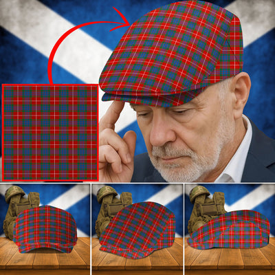 Clan Fraser Ancient Tartan Flat Cap VK28