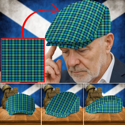 Clan Gunn Ancient Tartan Flat Cap KE10