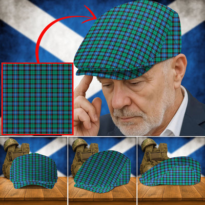 Clan Hunter Ancient Tartan Flat Cap LY17