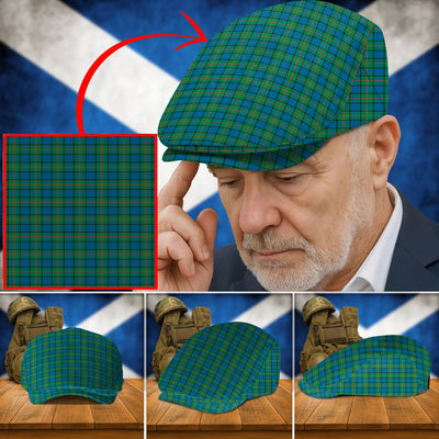 Clan Lauder Tartan Flat Cap CS58