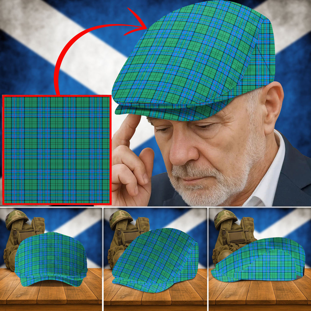 Clan Lockhart Tartan Flat Cap FX92 Lockhart Tartan Tartan Today