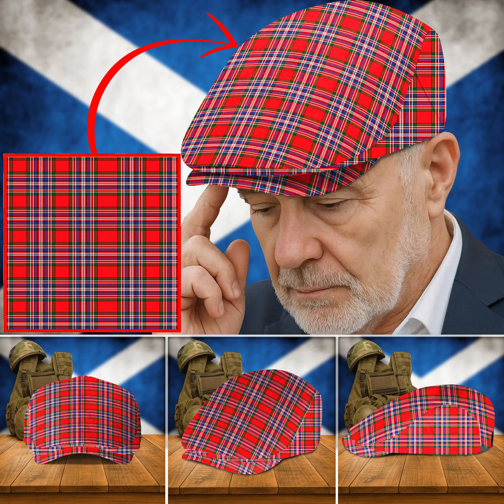 Clan MacFarlane Modern Tartan Flat Cap FL54 MacFarlane Modern Tartan Tartan Today