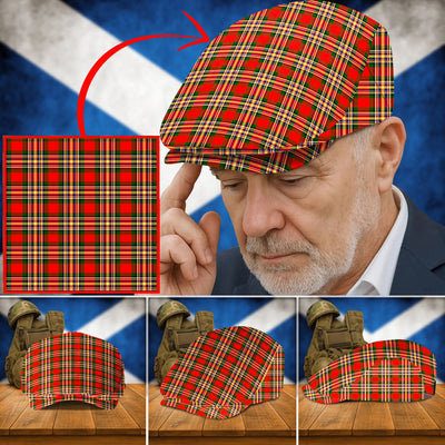 Clan MacGill Modern Tartan Flat Cap BB44